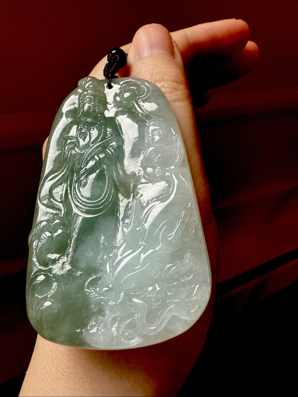 純天然翡翠A貨 untreated Myanmar Grade A Jadeite Jade 老坑冰綠 觀音龍