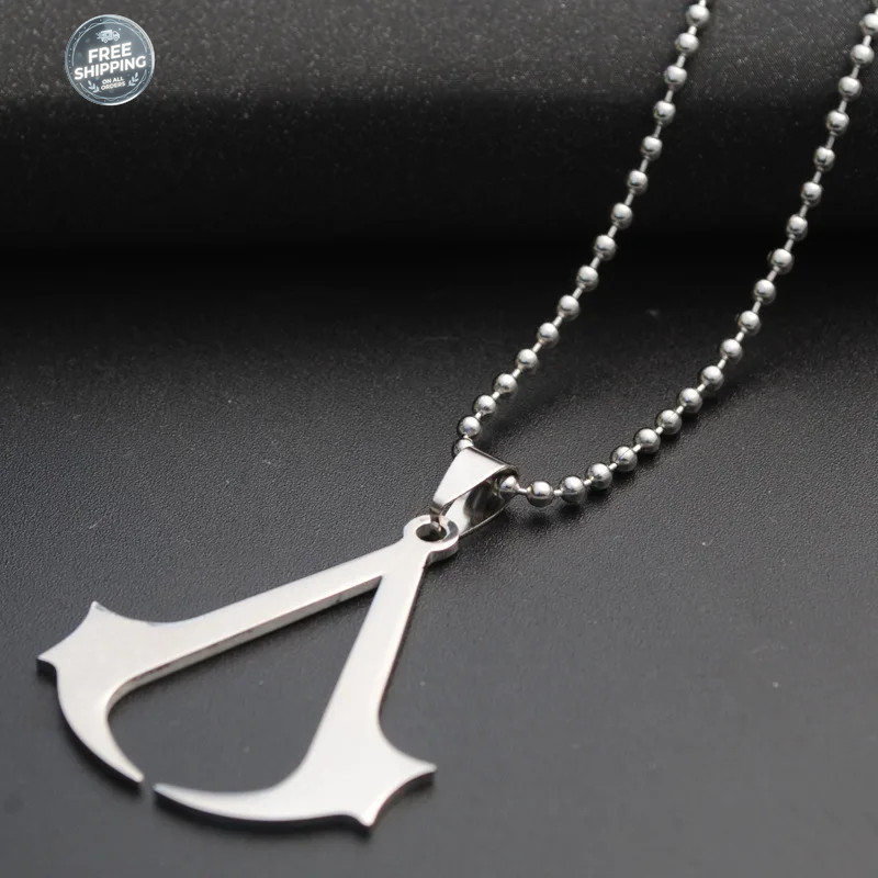 Stainless Steel Assassin Syndicate Creed Pendant Game Movie Anime Cosplay