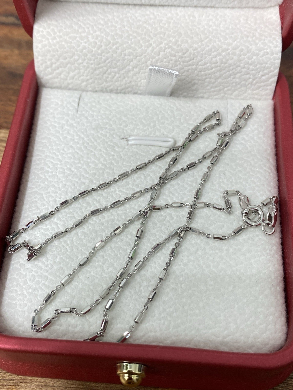 925 Sterling Silver Bar Link Chain