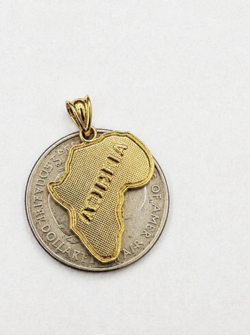 10kt Gold African Charm