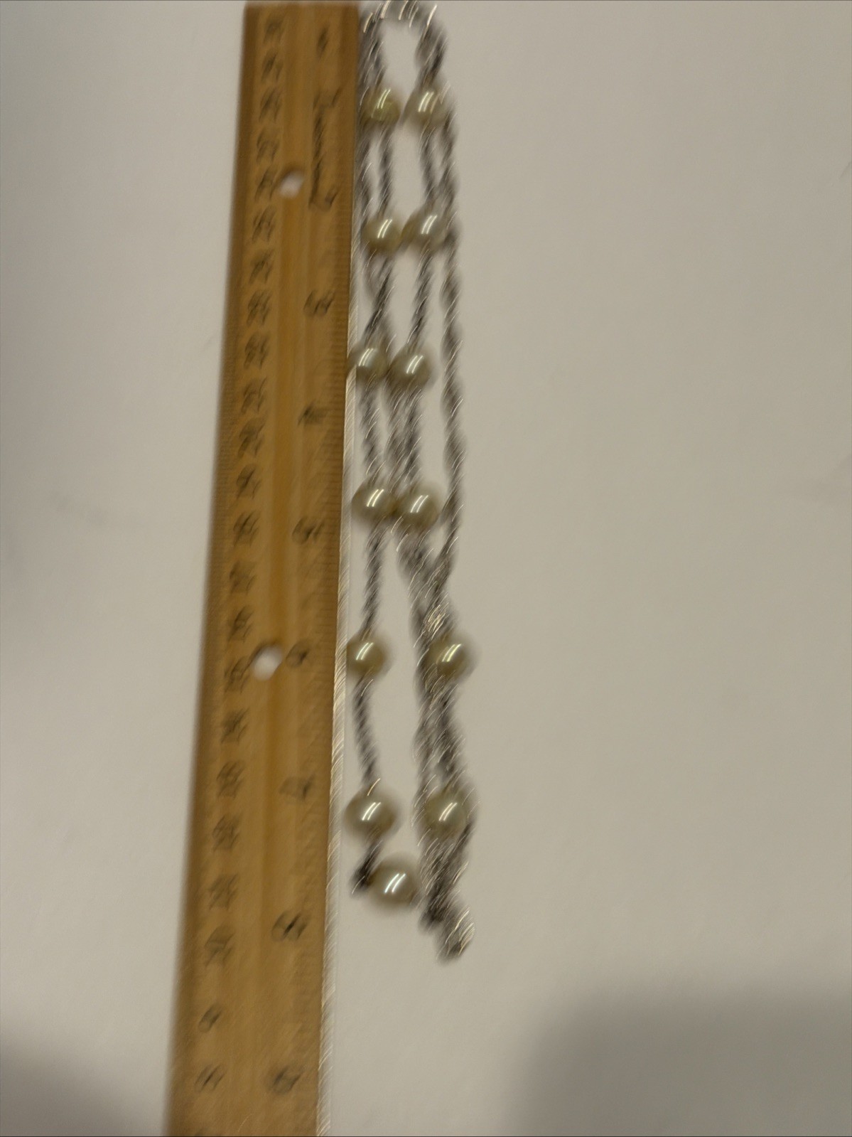 Freshwater Cultured Natural Pearl Silver Layered Multi Strand Necklace