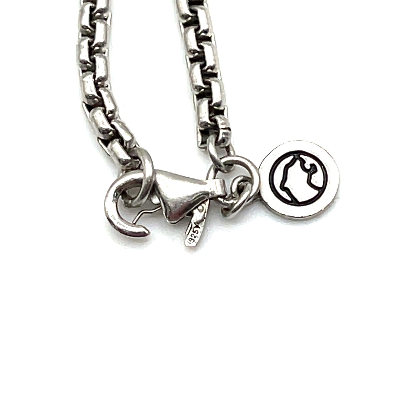 Effy Sterling Silver Box Chain Necklace 21in Broken Clasp – V017