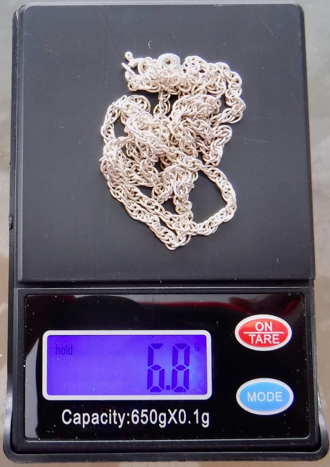 925 Silver Spiga/Wheat Chain Necklace 20”x2mm Italy 6.8g Tested