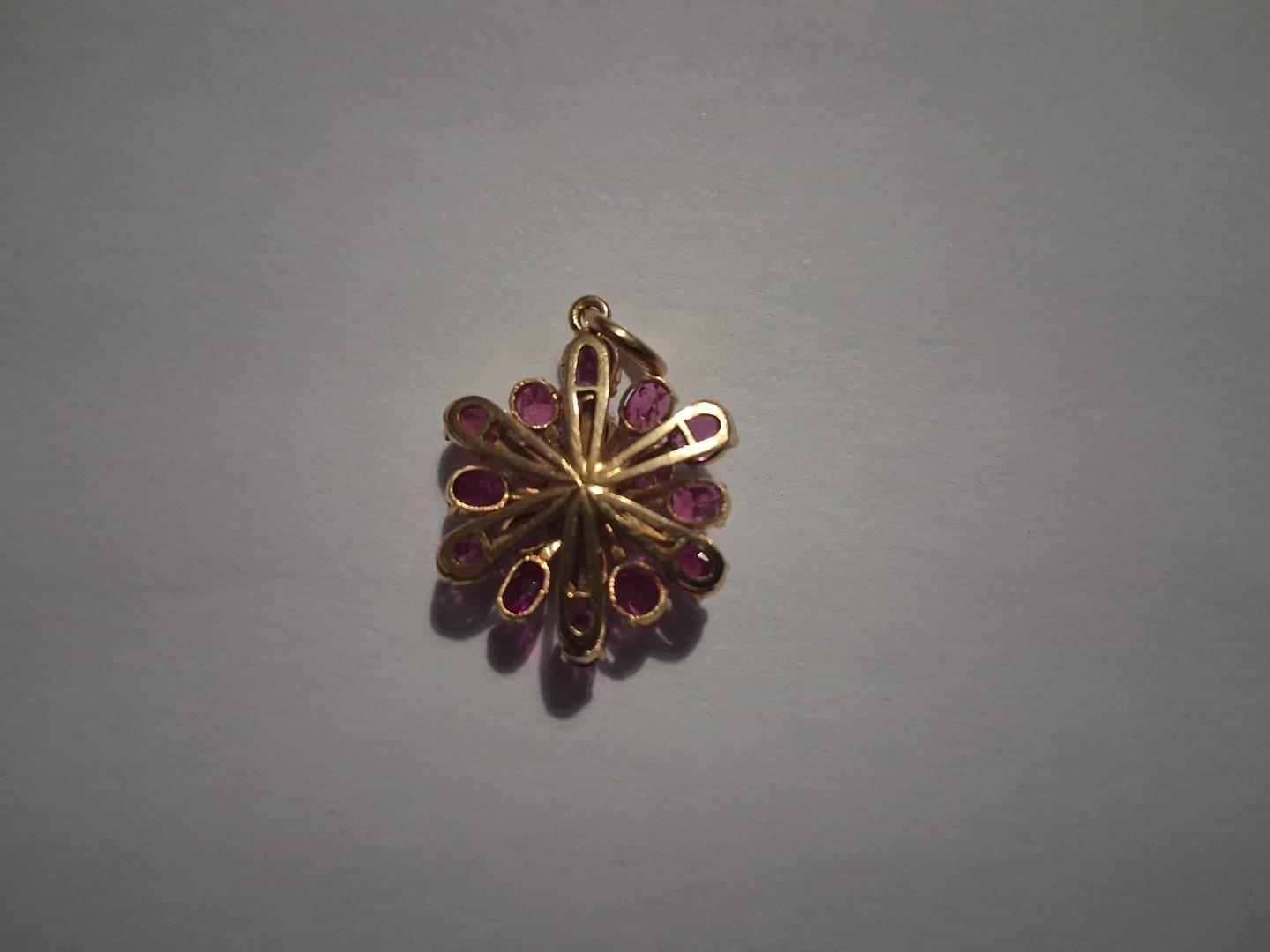 Ruby & Gold Pendant from BURMA/MYANMAR