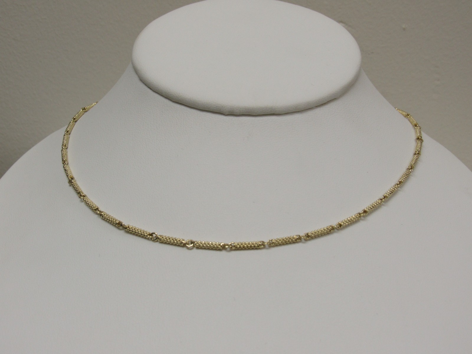Designer LAGOS 18K Signature Caviar Superfine Link Necklace, 22″ Length