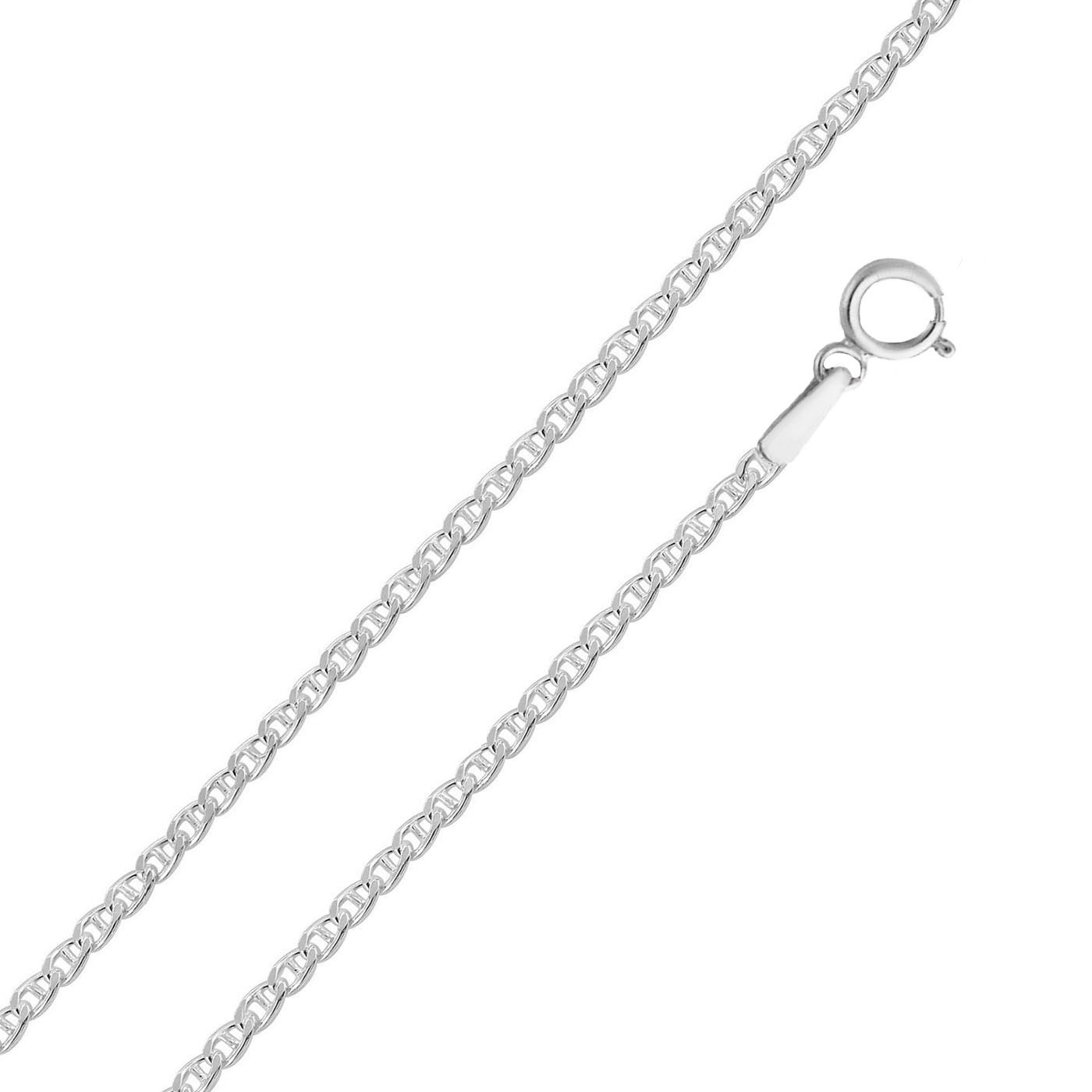 3MM 925 Sterling Silver Italian Diamond Cut Flat Mariner Chain Necklace 16″-30″