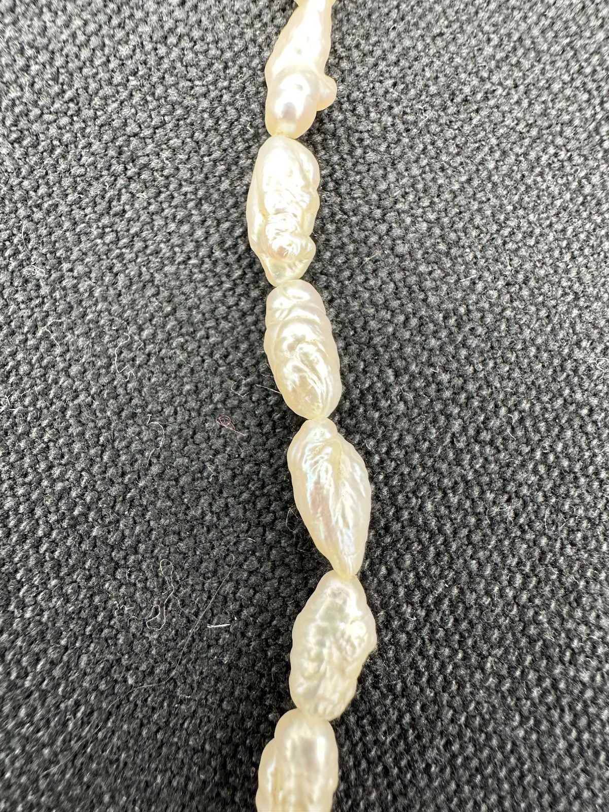 Seed Pearl Necklace With 14 K Gold Clasp