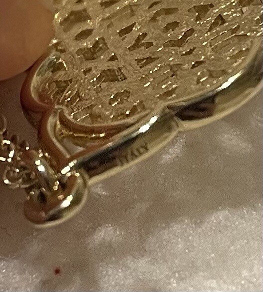 Rare Tiffany Co 18k Yellow Gold Paloma Picasso MARRAKESH Necklace Pendant -Large