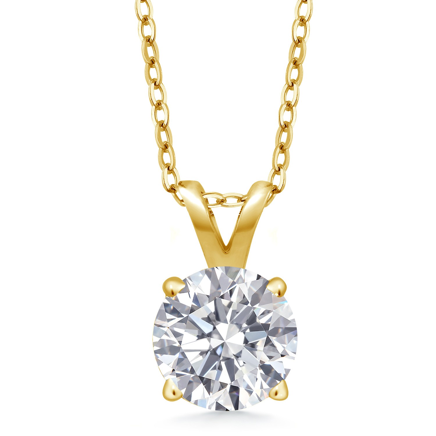 0.75 Ct IGI Certified Lab Grown Diamond Pendant Necklace for Women | 18K
