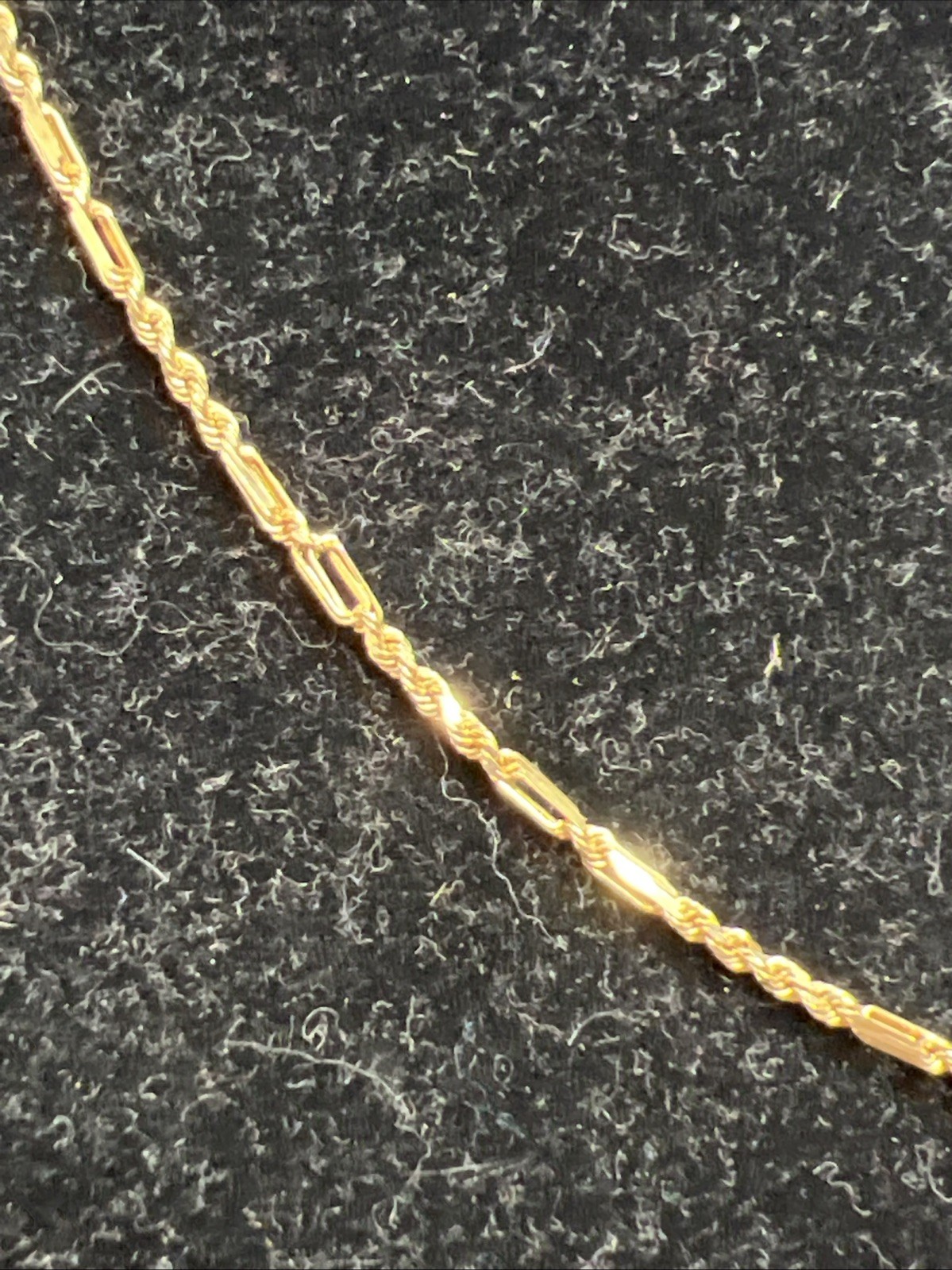 Solid 14k Gold Rope Chain Necklace 18 Inch About 4.6 Grams Amazing Shape! G1