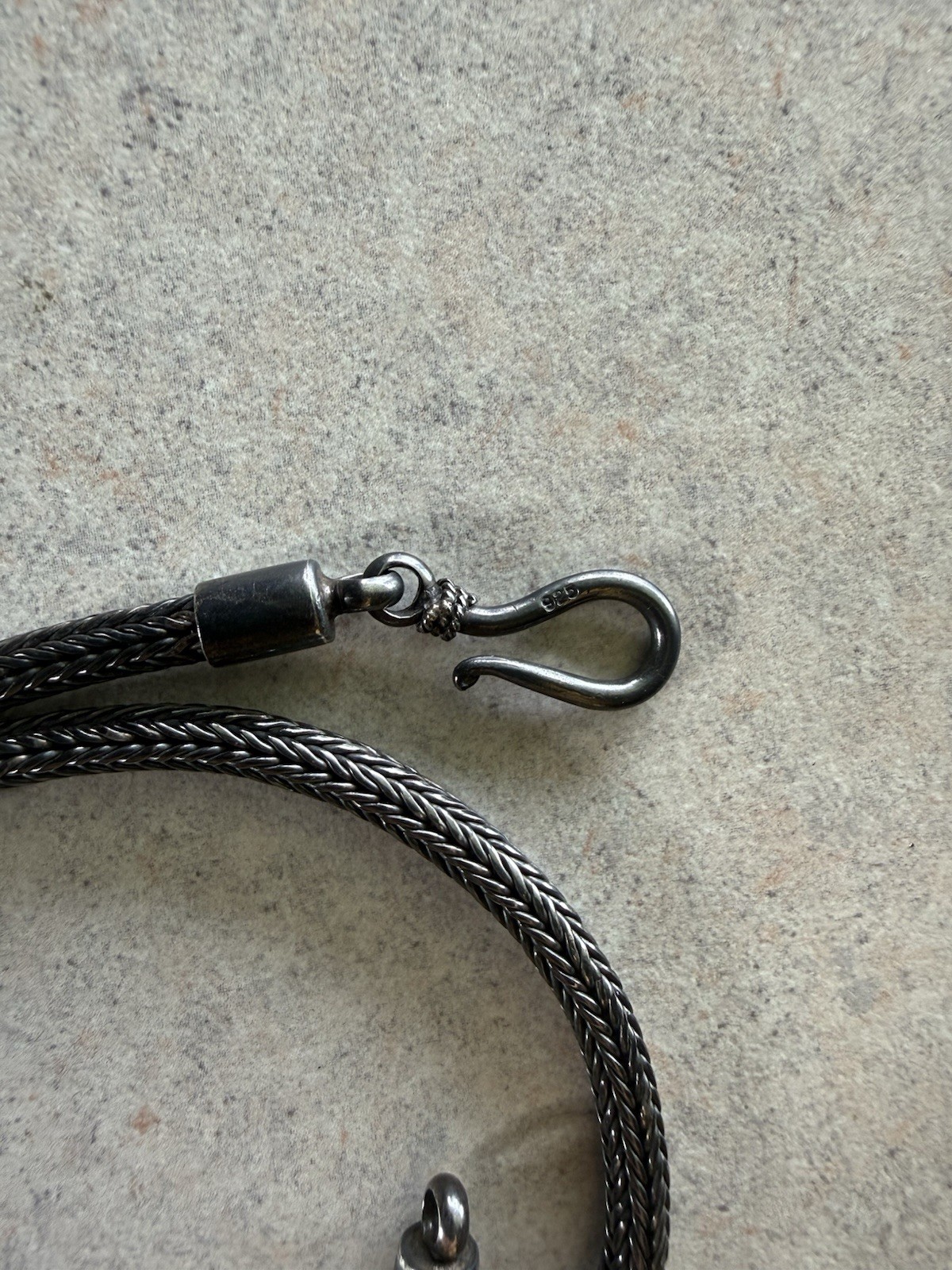 Heavy 925 Silver Foxtail Chain 17”