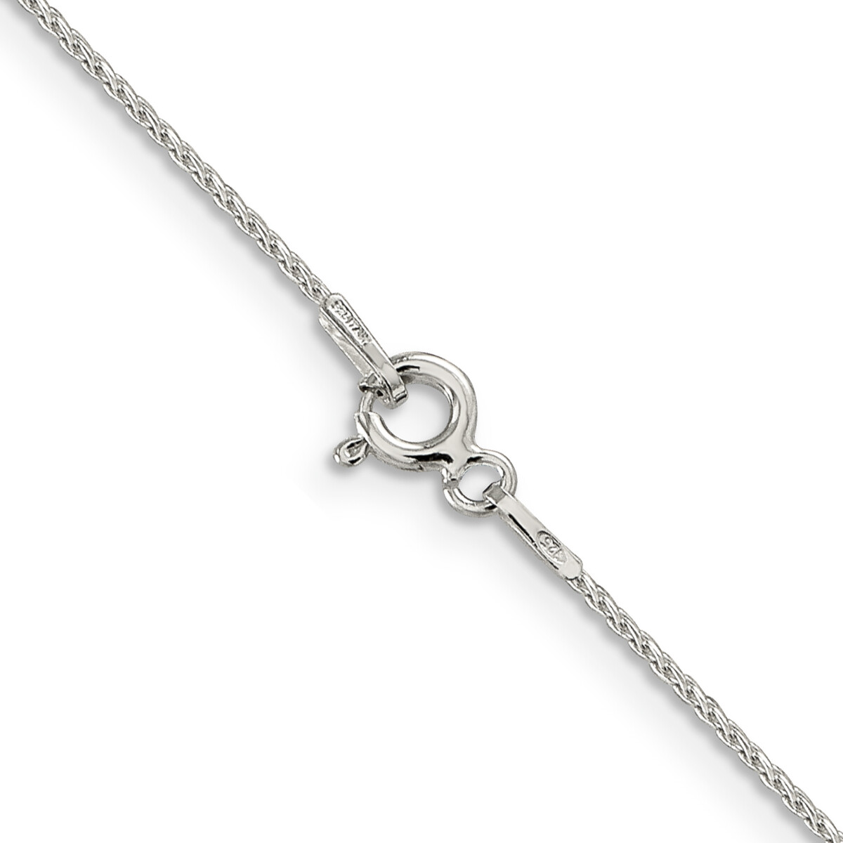 Sterling Silver D/C Round Spiga Chain 16″, 18″, 20″, 24″, 26″, 28″, 30″ Lengths