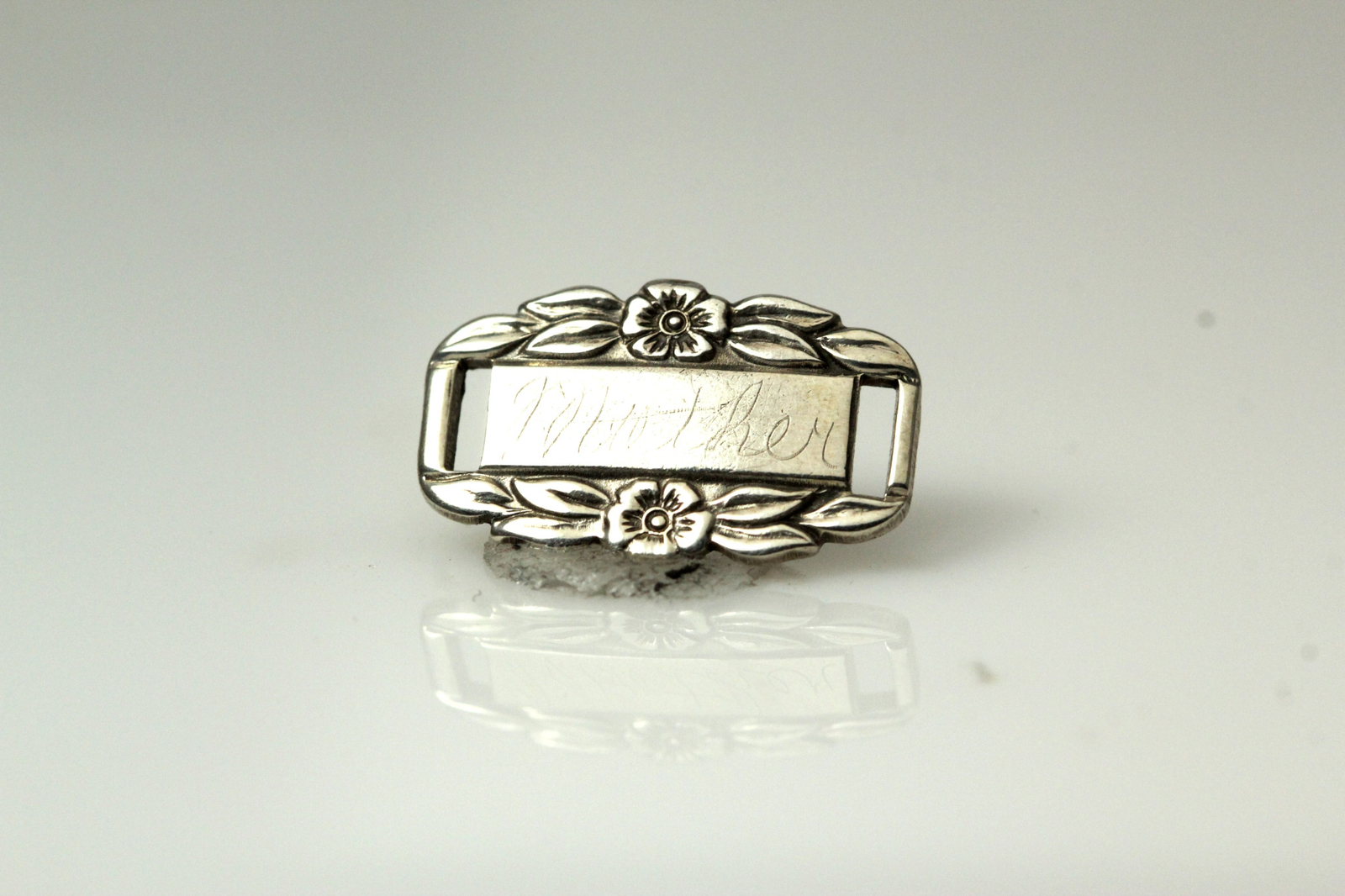 Vintage 925 Sterling Silver “For Get Me Not” Bracelet Link 1.2 Grams (PEN5102)