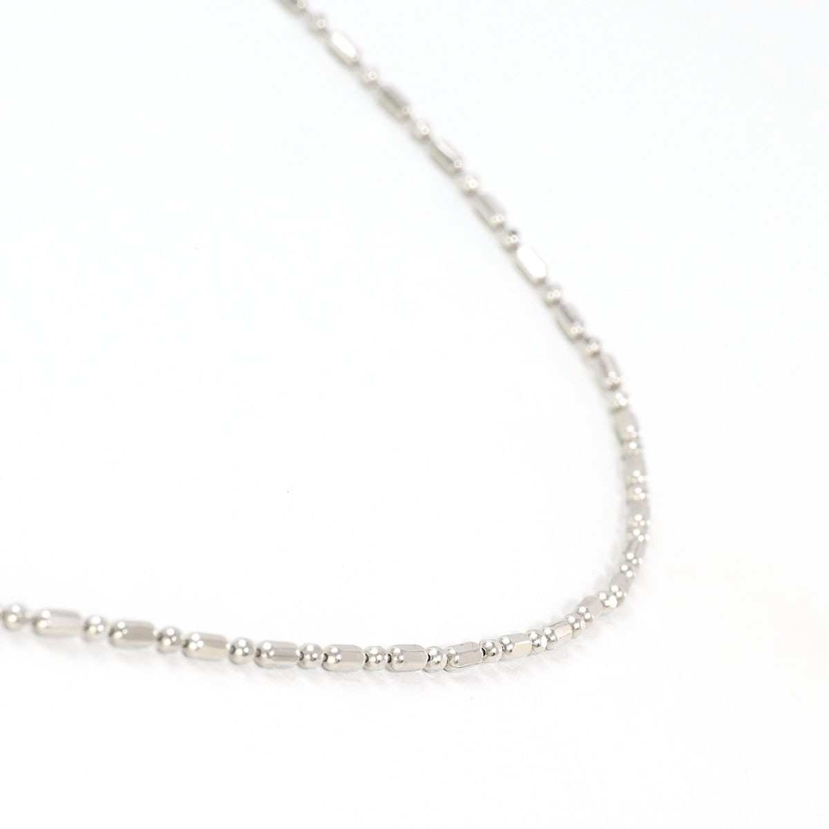4�� PT850 Platinum Necklace 3.1g 40cm Free shipping Used