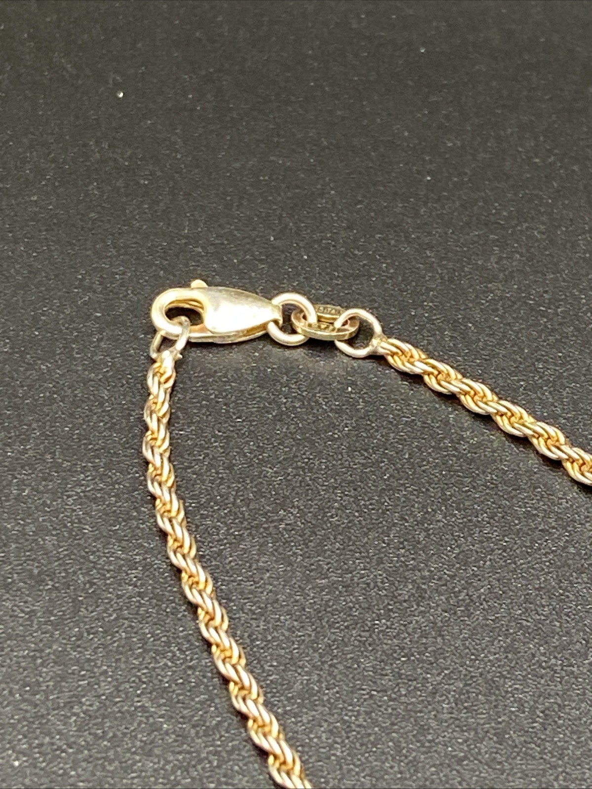 FAS Sterling Silver Twisted Rope Chain Necklace, Italy