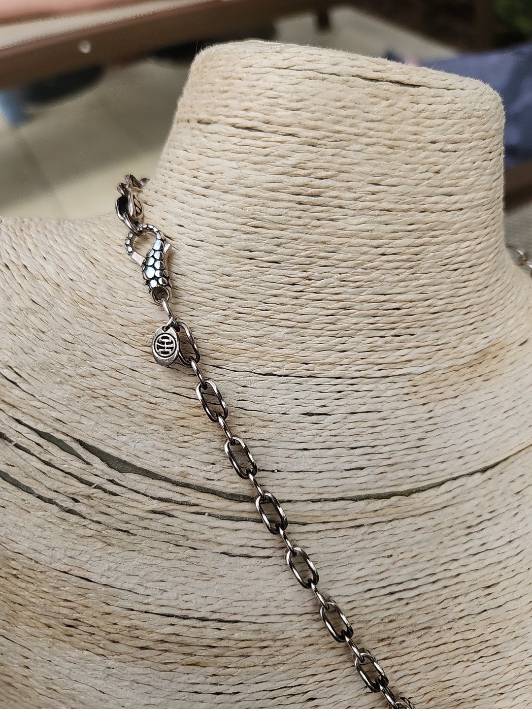 John Hardy Heavy 27.8. Gram Dot Necklace 18″ Long Nice! About 5.5mm