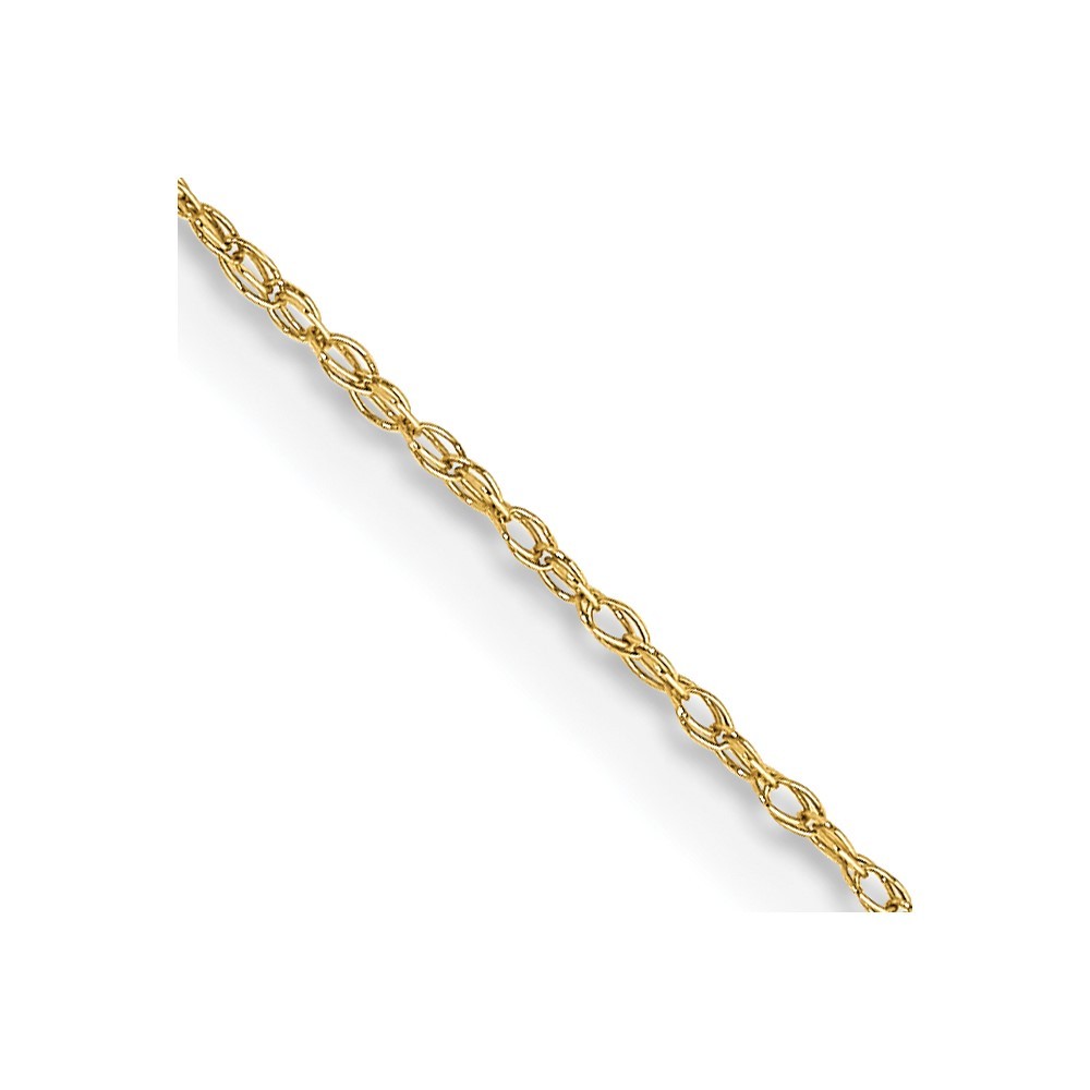 10K Yellow Gold 0.5mm Cable Chain Necklace 20 Inch Mens Womens