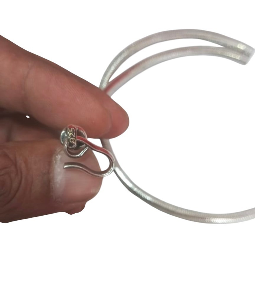 Solid Sterling Silver Round Snake Chain Necklace 5 mm