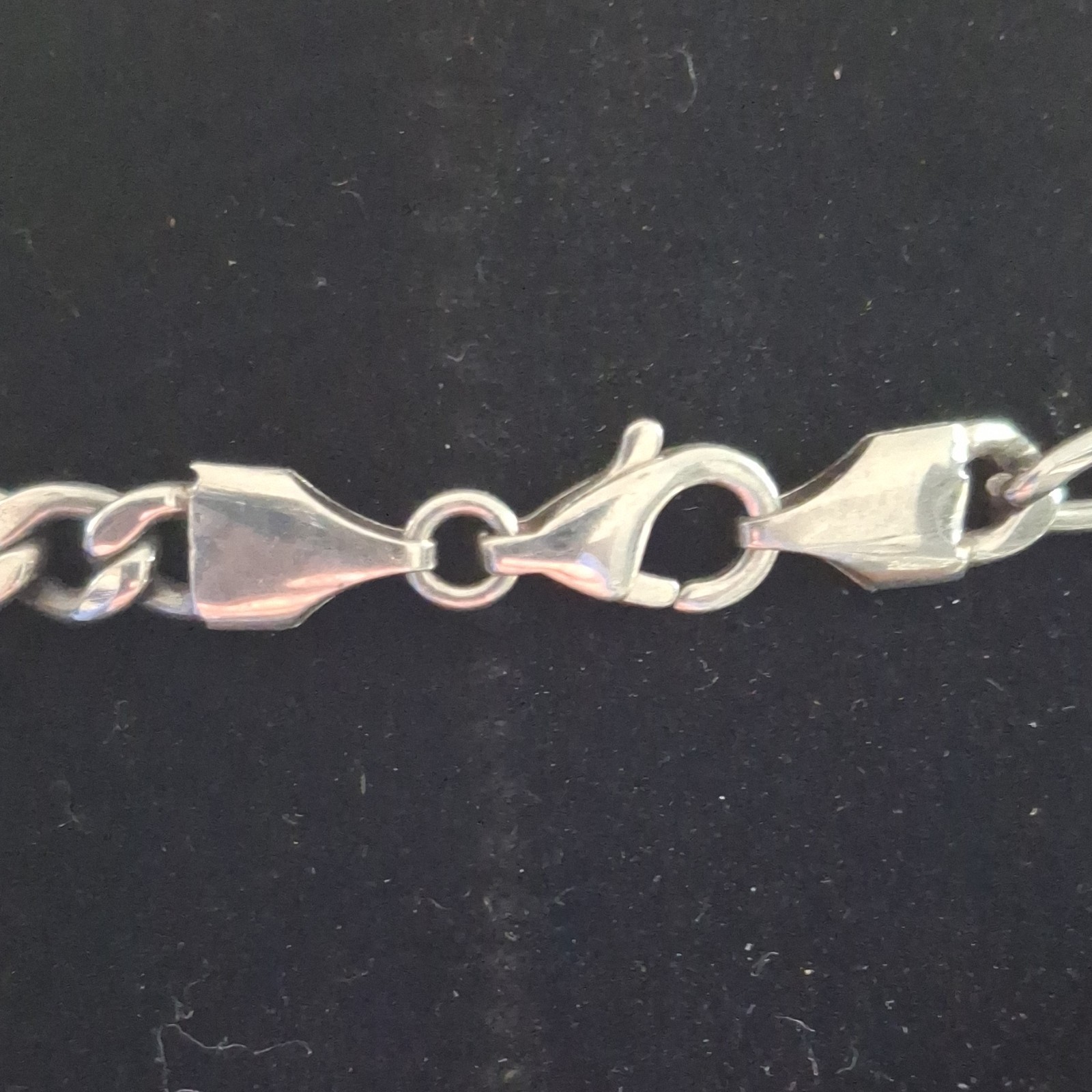 Silver Tone Beaded Chain Necklace with Lobster Clasp Metal No Stone Chain Style