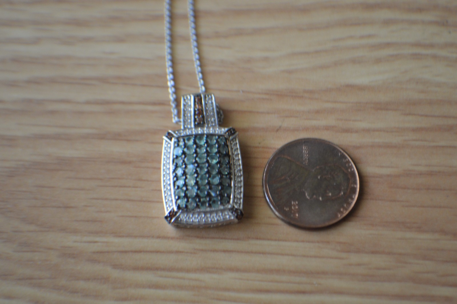 2.00ct Narsipatnam Alexandrite Pendant & 20″ Chain Rhodium Plated over Silver