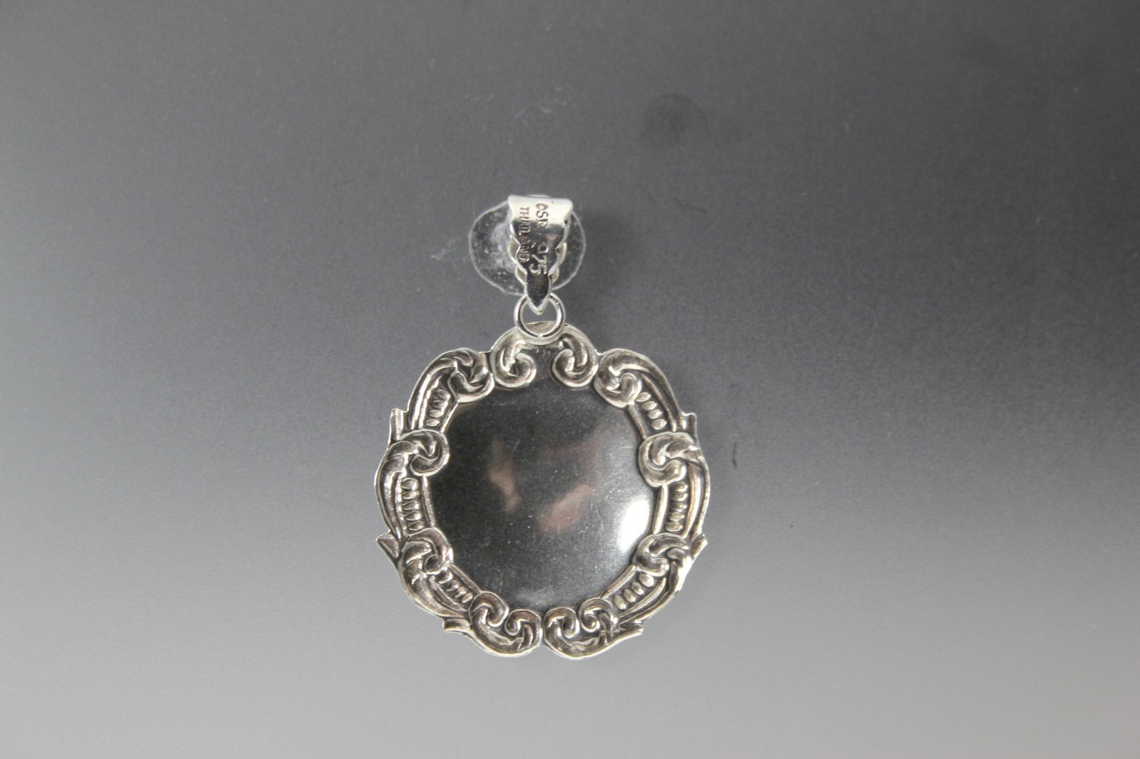 925 Sterling Silver Luggage Tag Pendant 3.5 Grams (PEN10238)