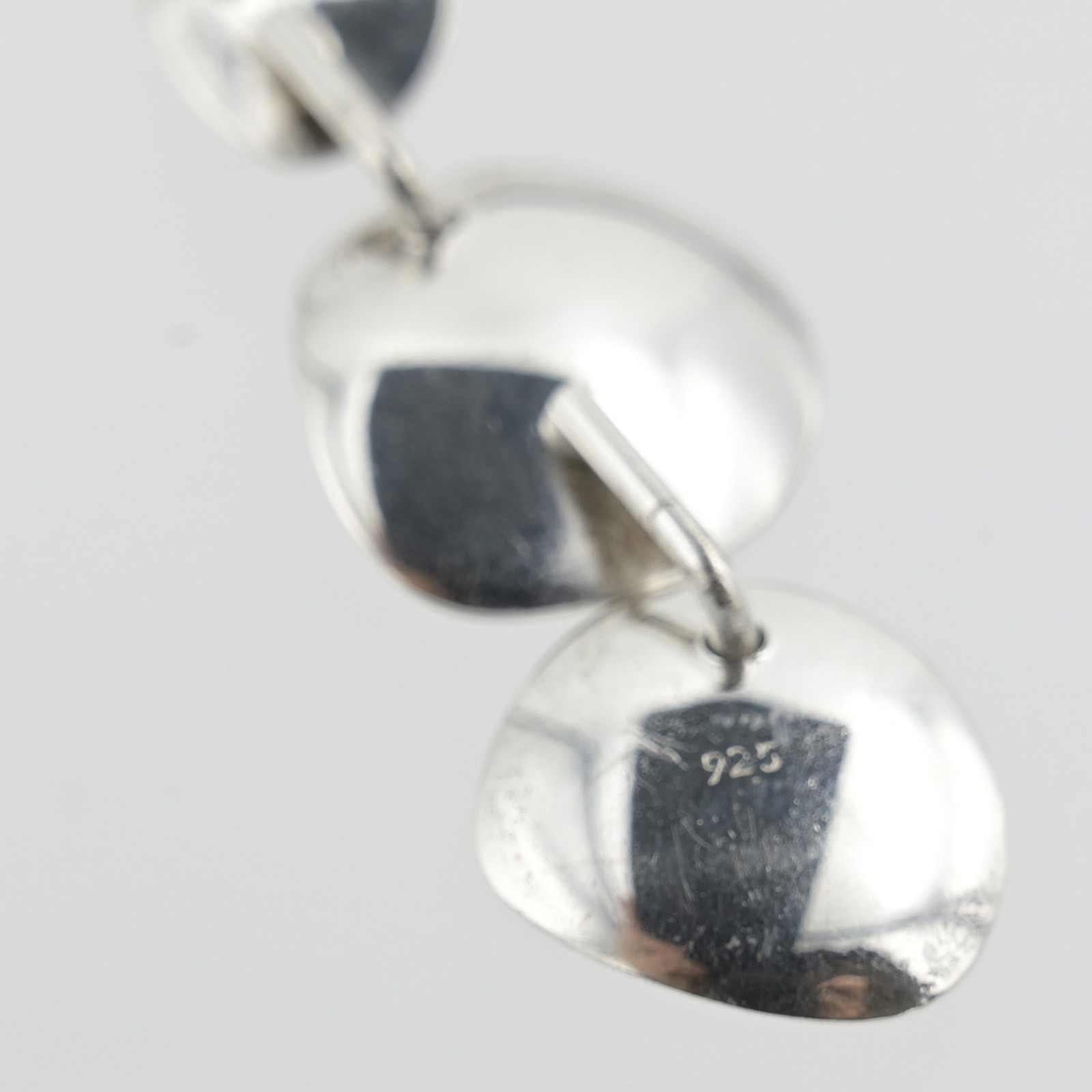 Handcrafted Modern Sterling Silver 925 Drop Pendant Necklace OOAK Artisan Made