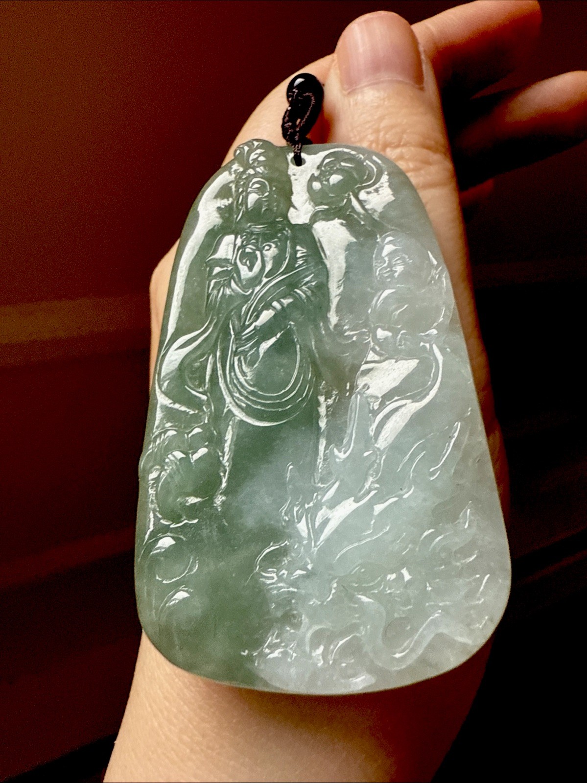 純天然翡翠A貨 untreated Myanmar Grade A Jadeite Jade 老坑冰綠 觀音龍