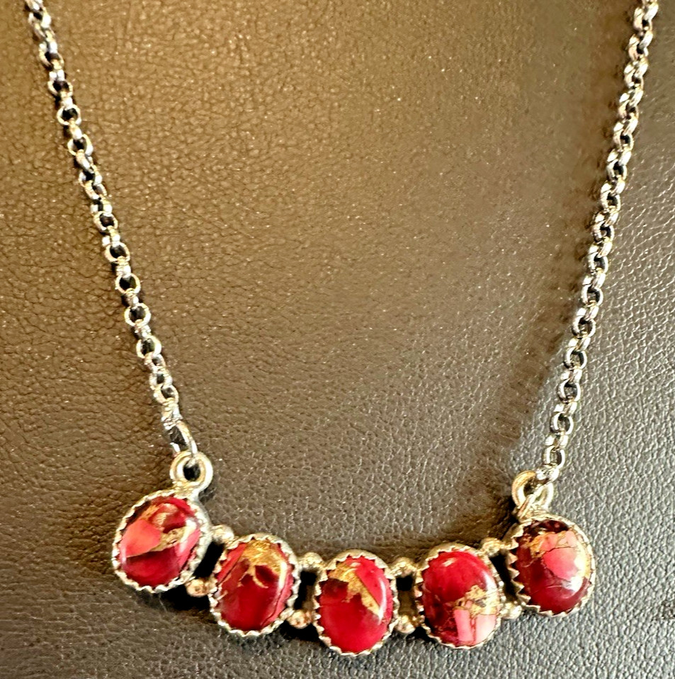 Sterling Silver Rose Dahlia Necklace 20″-22″