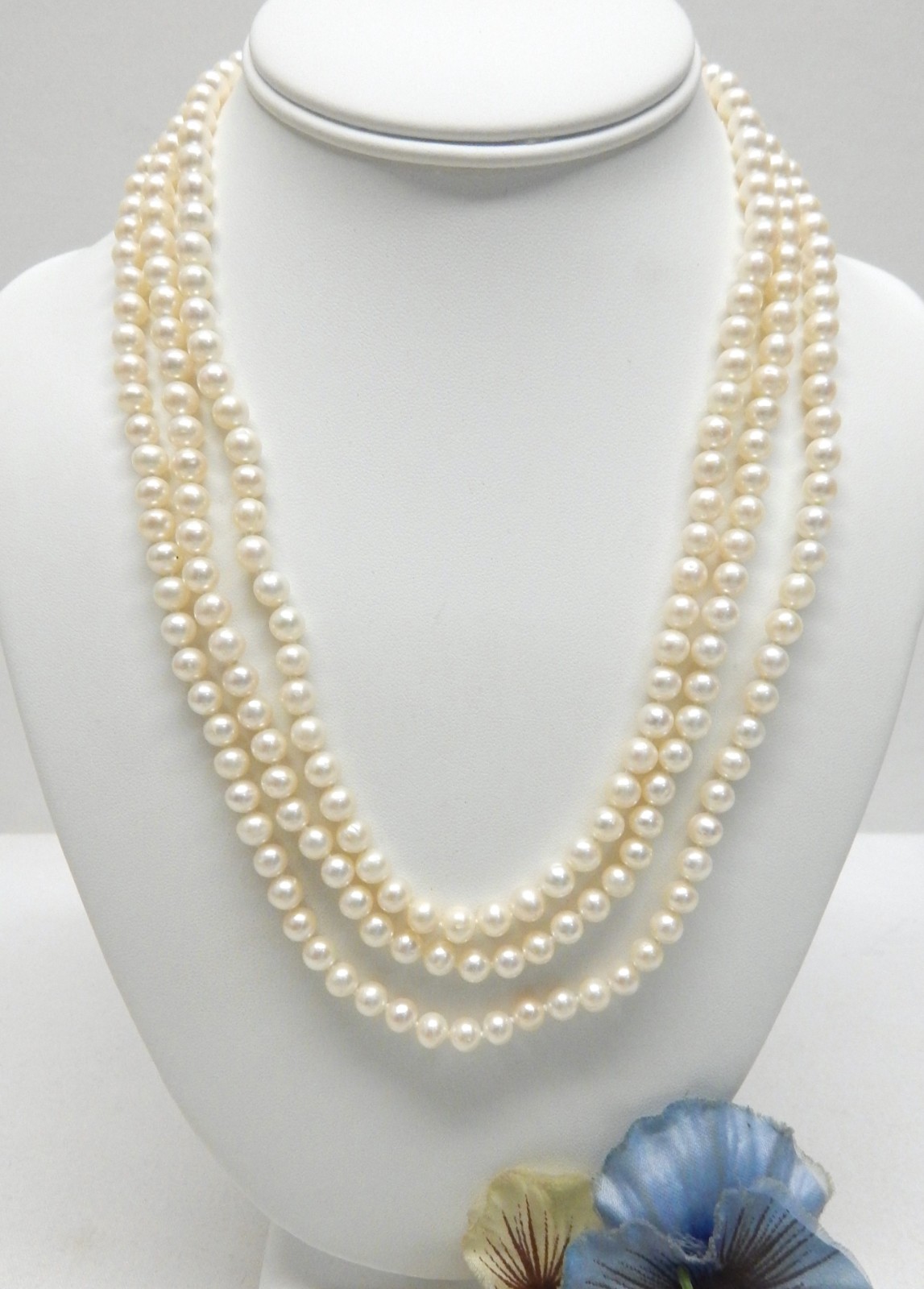 IPS 14k Yellow Gold, Hand Knotted Genuine Pearl Bead Necklace, Thorpe 10k Charm