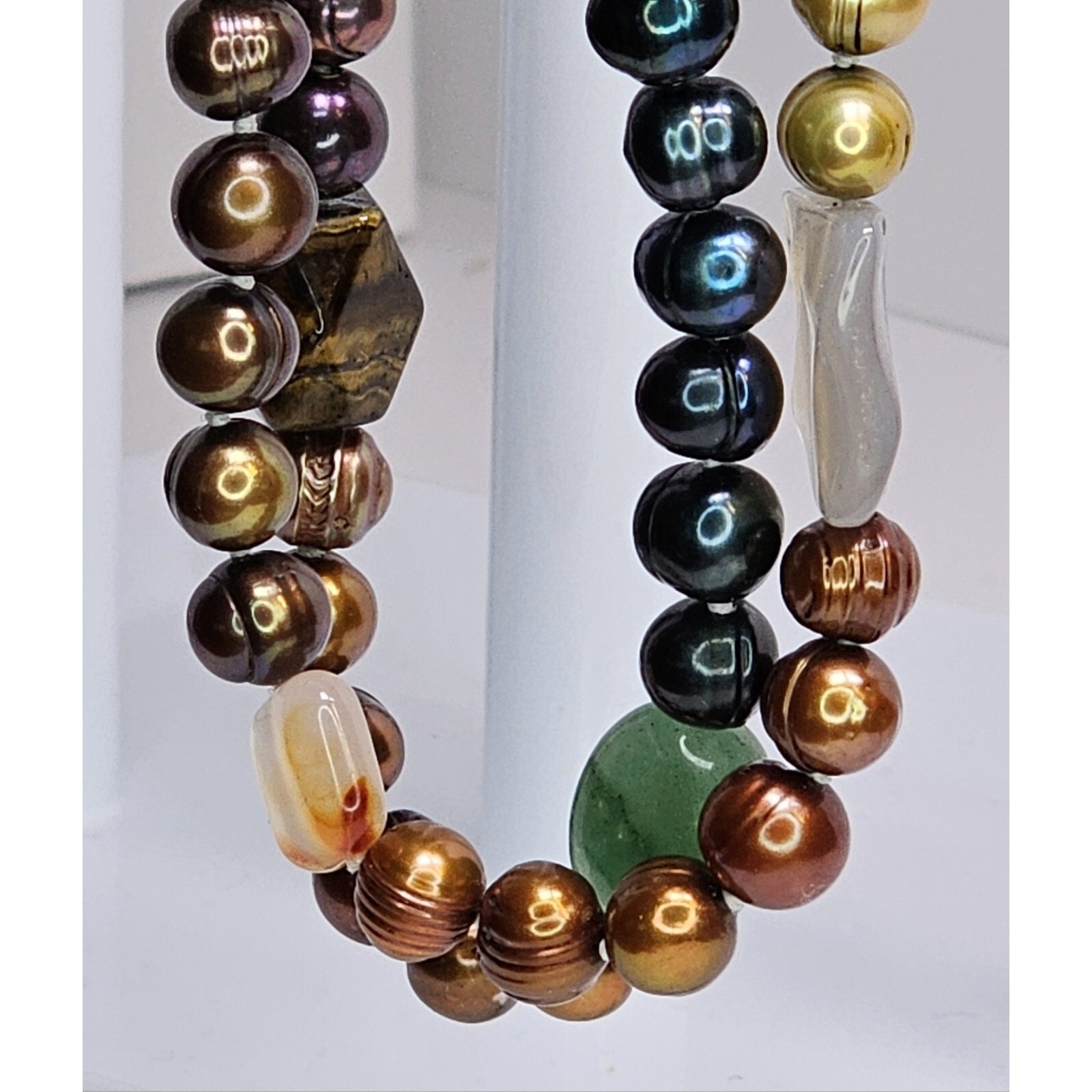 Multi-Gemstone Necklace 48″ Long – Colorful – Fashion – Beautiful