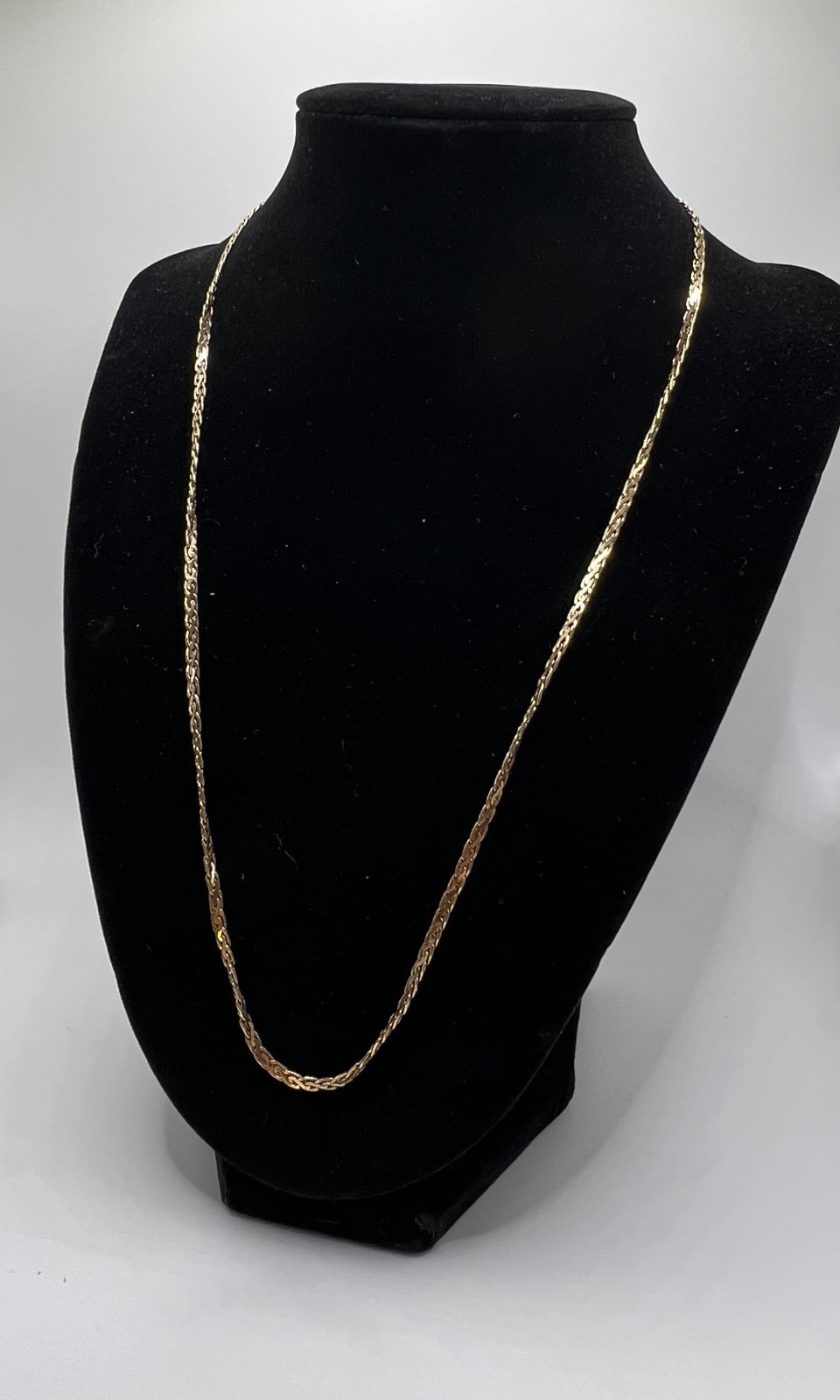 14k Solid Gold Wheat Chain 21in. 8.75g.