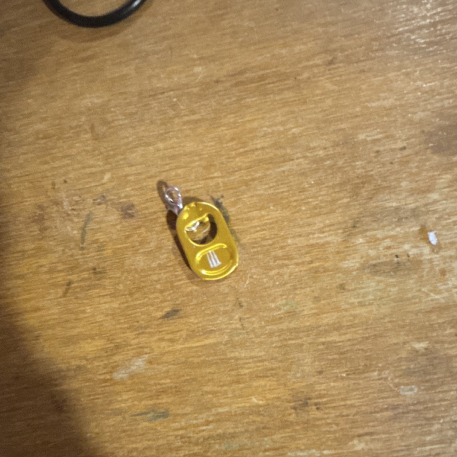 Yellow Gold Tone Asymmetrical Charm Pendant, Metal, Yellow Color, No Stone