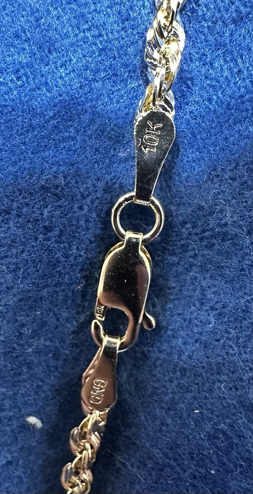 10kt Hollow Rope Chain
