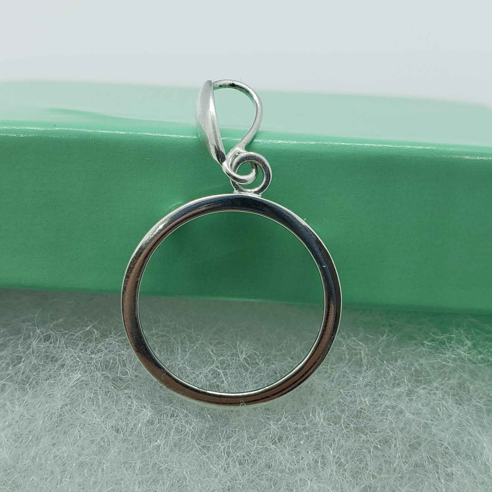 Sterling Silver Dime Bezel 18 mm Coins Prong Back Square Edge 10 Cent No Coin