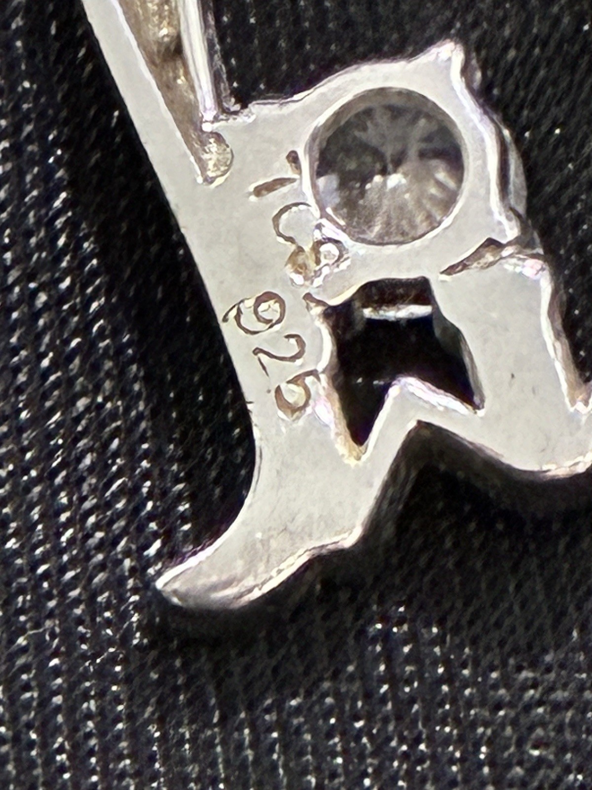 Sterling Silver 925 Heart Love Charm Pendant Ball Chain Lobster Clasp Signed