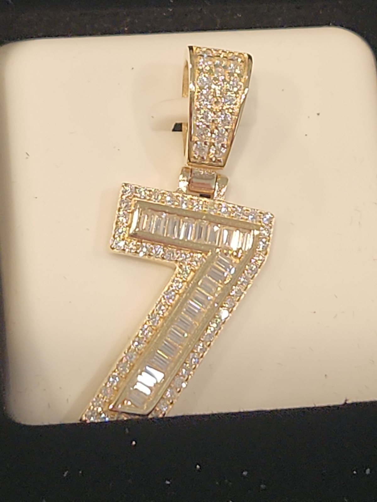 925 STERLING SILVER #7 PENDANT