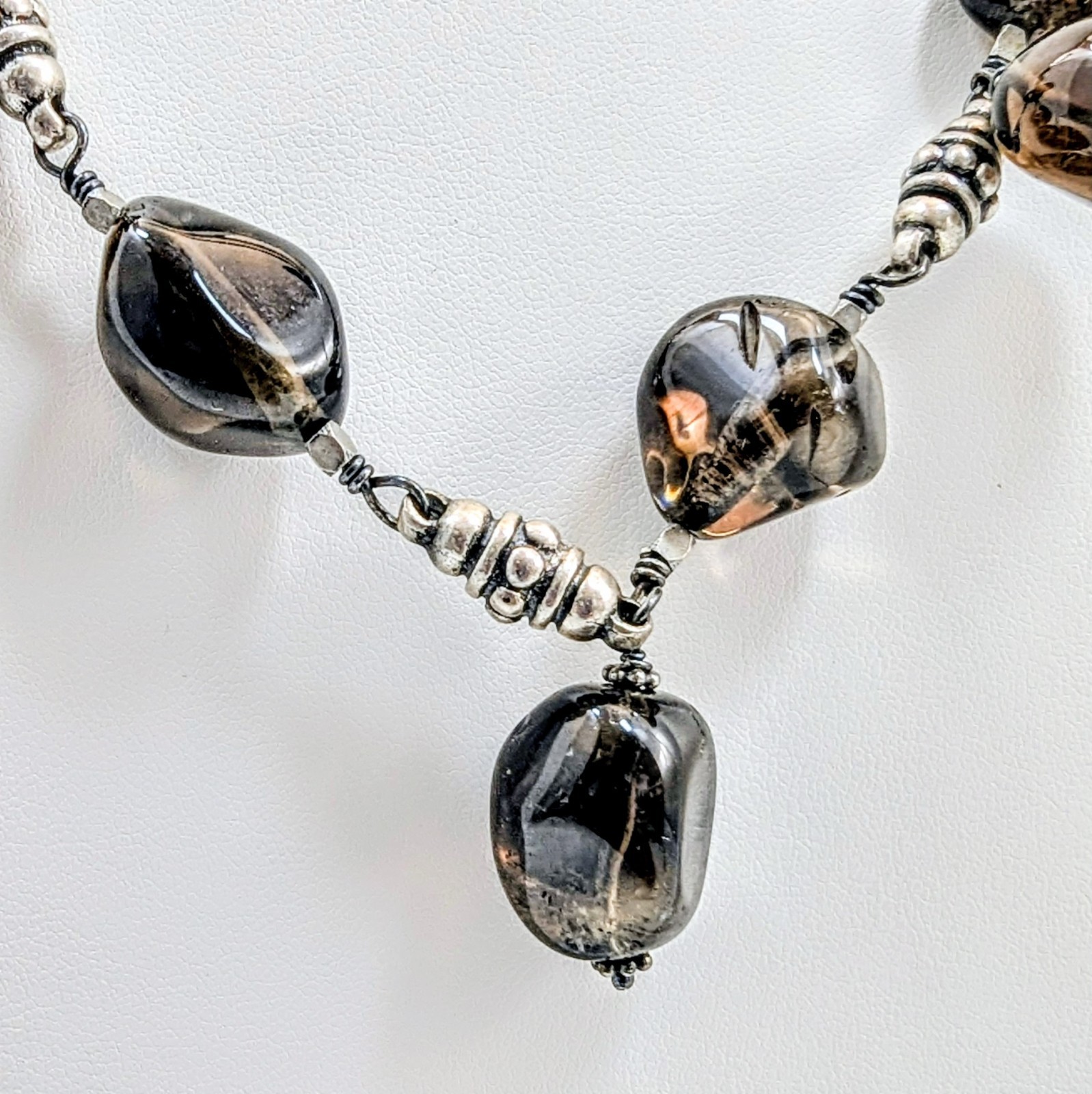Claudia Agudelo ExEx Citrine Sterling Silver 925 Necklace 16″