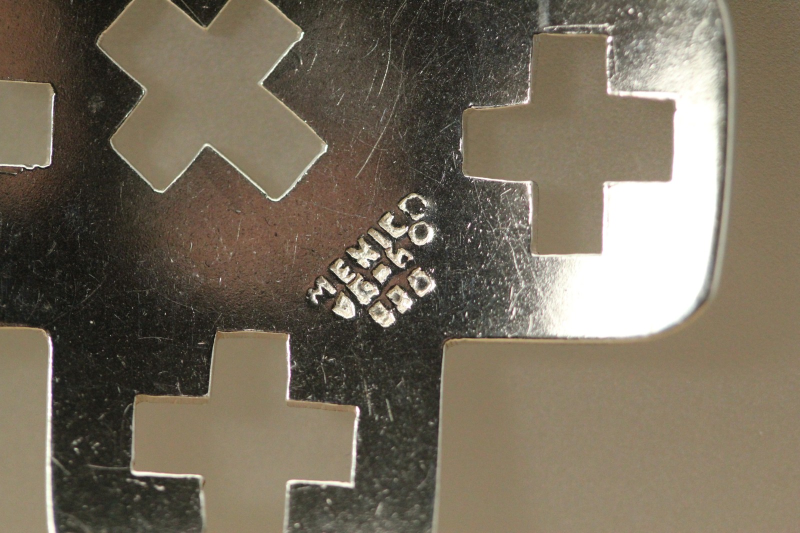 925 Sterling Silver Pierced Greek Cross Large Pendant 13.8 Grams (PEN10102)