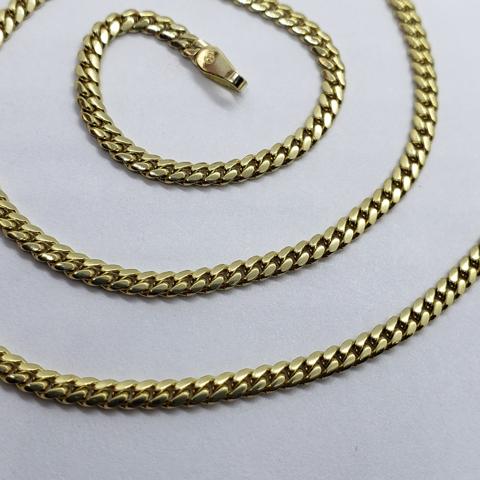 10K Solid Yellow Gold 2.5m Miami Cuban Link Chain Necklace Bracelet 7″ – 30″