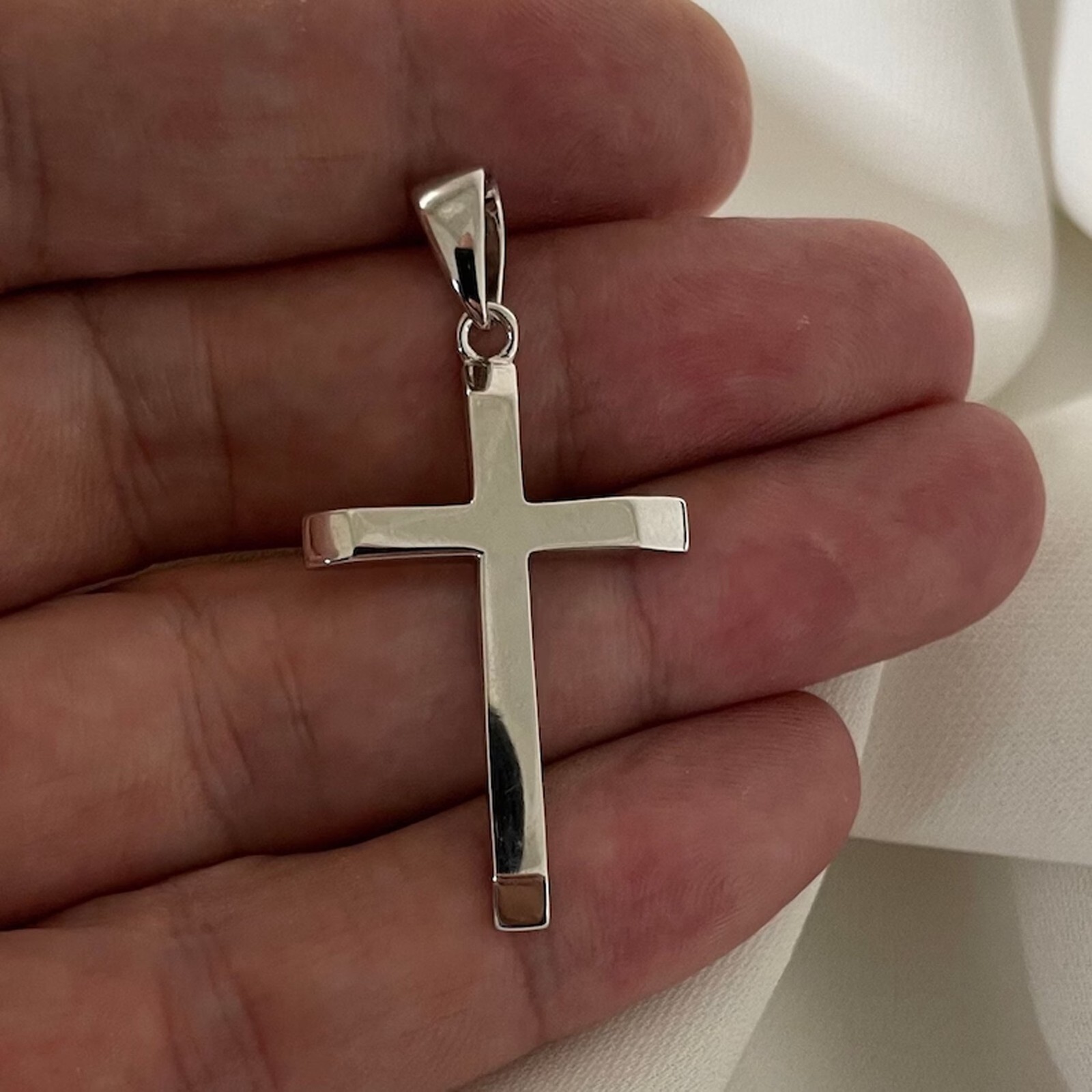 925 Sterling Silver Cross Pendant Handmade Jewelry For Men And Women Sp3 US