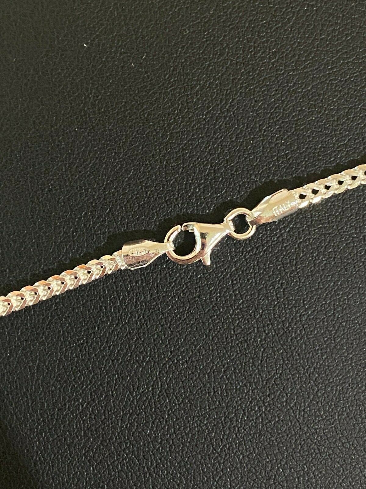 Solid 925 Sterling Silver Franco Chain Necklace 2mm WHOLESALE LOT Reseller 10pc