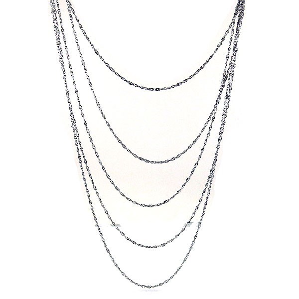 1MM 925 Sterling Silver Italian Diamond Cut Singapore Chain Necklace 16″-30″