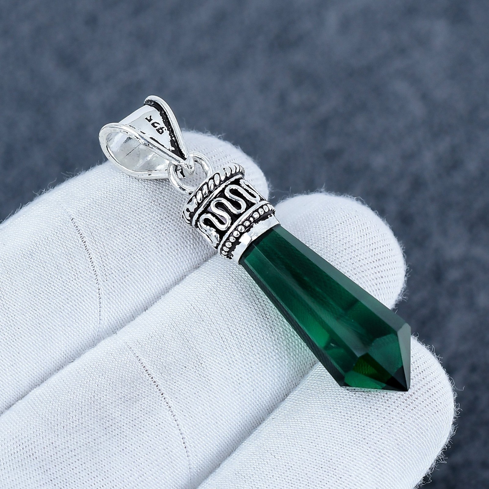 Green Tourmaline Pendant, 925 Sterling Silver Pendant, Handmade Pendant, Gift