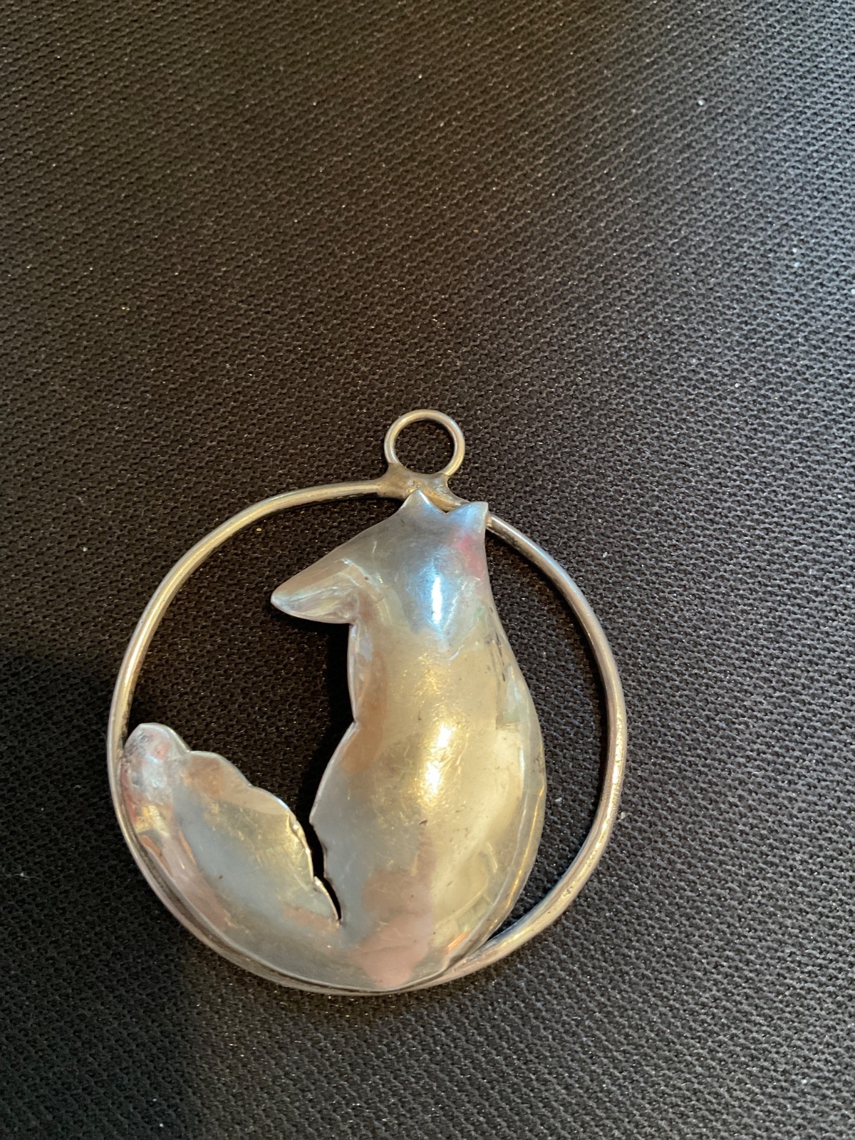 Ed Gray Metal Sculptor Sterling Silver The Little Fox Pendant 198/300