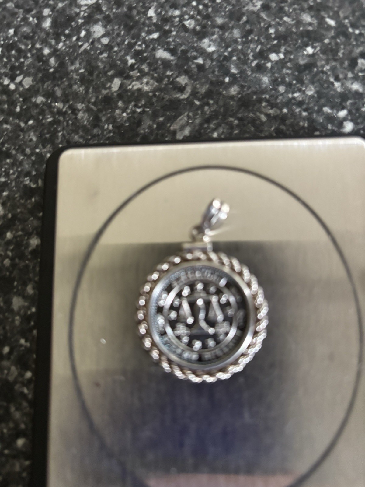 American Silver Bullion Coin Pendant 7.50 Grams Eagle/Scales VG