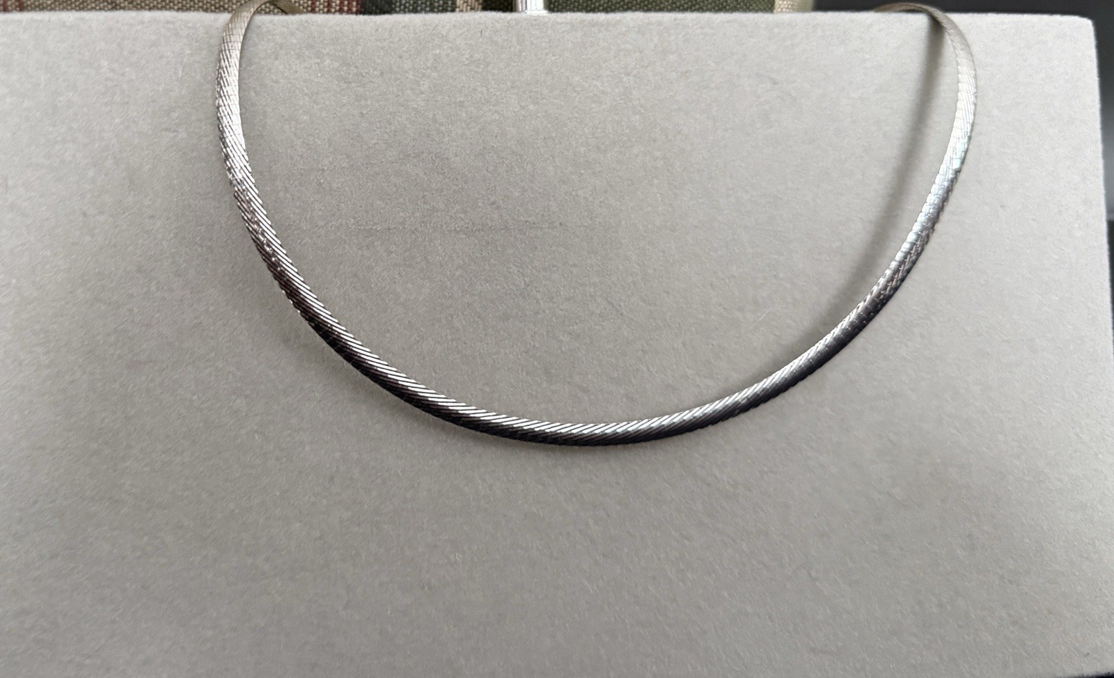 Vintage Omega Reversible 14 K Yellow/White Gold Necklace 18 In Approximately 18G