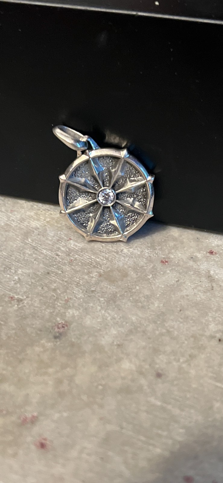 DAVID YURMAN DHARMA WHEEL DIAMOND AMULET PENDANT