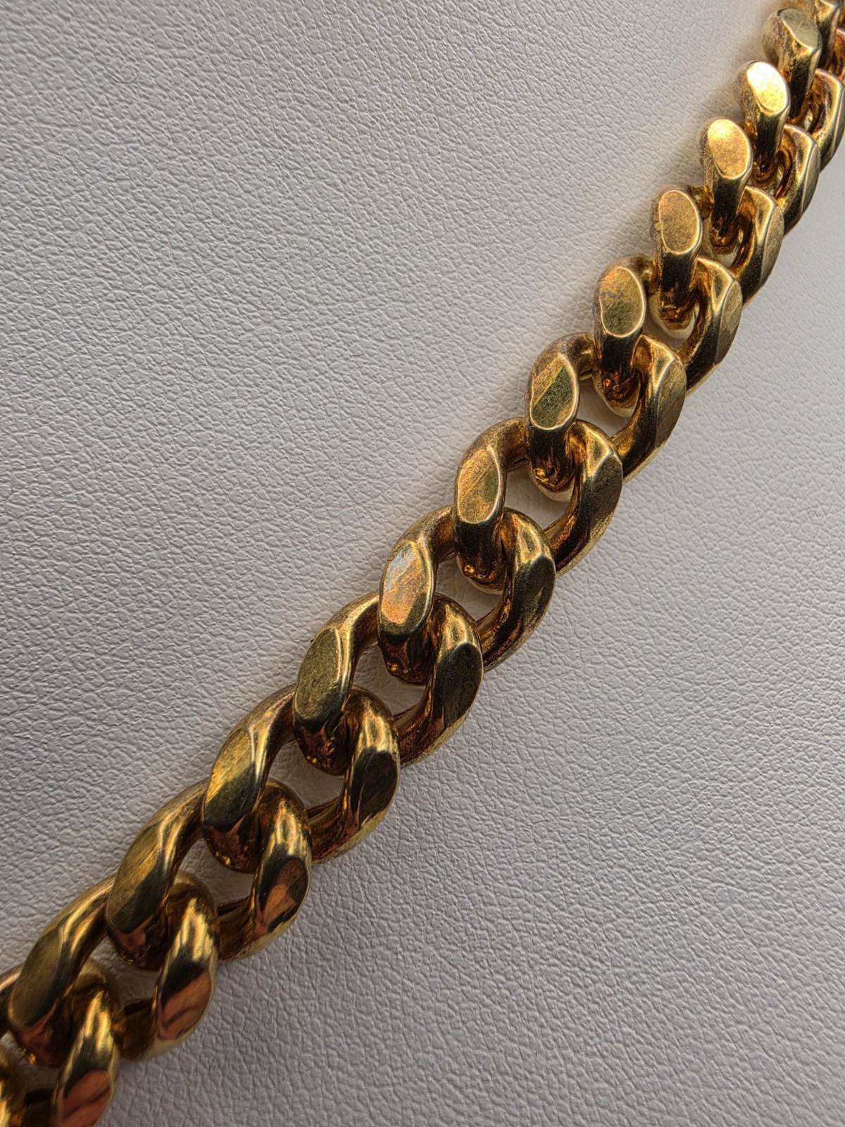 Gold Plated 925 Sterling Silver Miami Cuban Link Chain Necklace 20 Inch 8.8mm Me