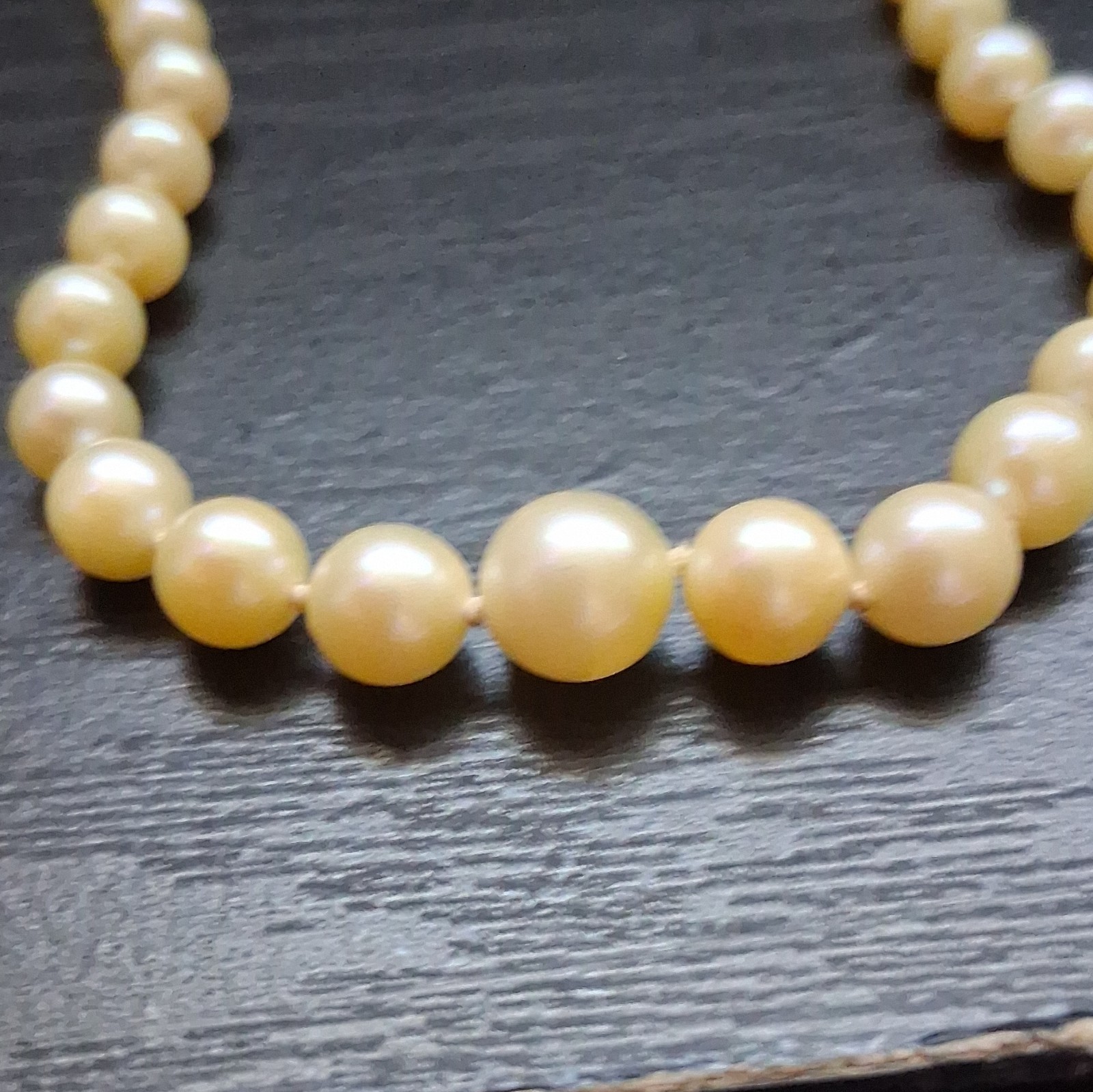 Akoya Pearl Strand Necklace with 14K Yellow Gold Clasp