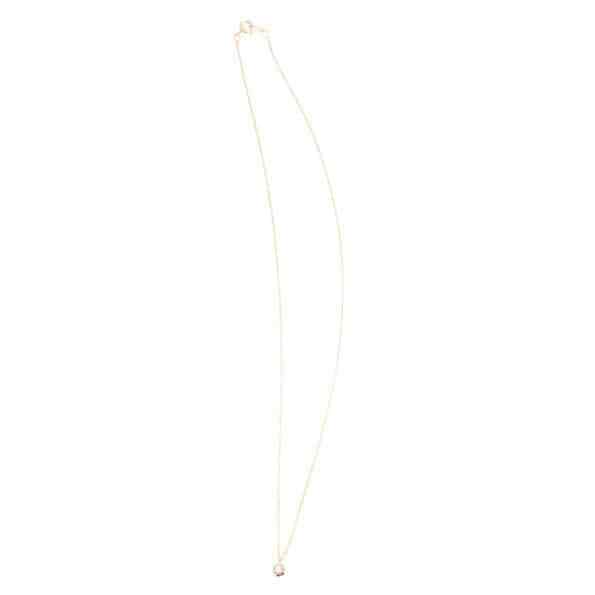 0.10CT Natural Moissanites Hexagon-Shaped Pendant Necklace In 14K Yellow Gold